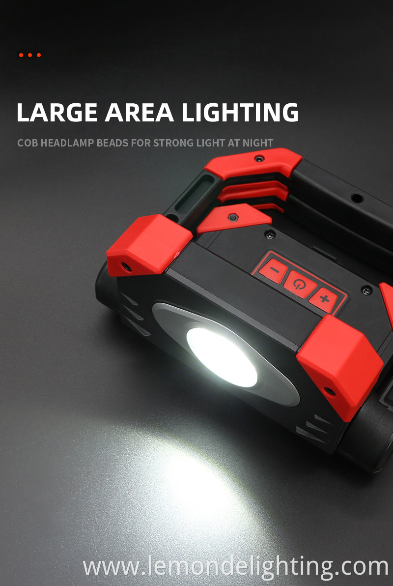 Wireless rechargeable LED work light 